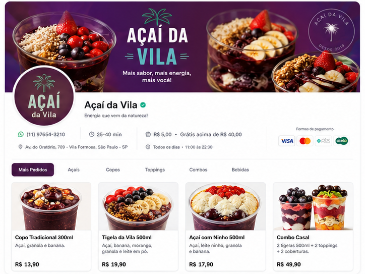 Modelo Açaí da Vila
