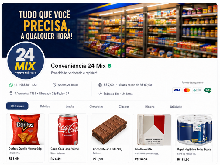 Modelo Conveniência 24 Mix