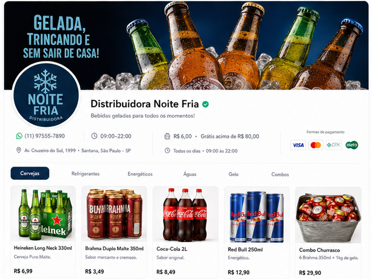 Modelo Distribuidora Noite Fria